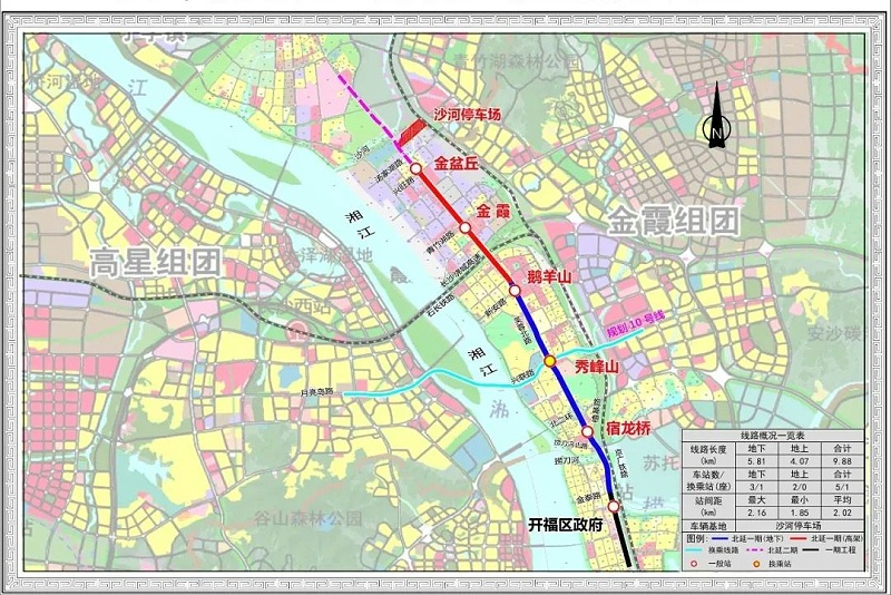 長沙地鐵1號線北延1期